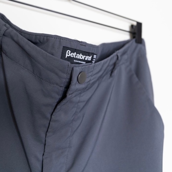 Men’s Betabrand Travel Pant Grey Size 34x30 - Picture 4 of 7